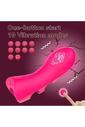 MayNuo Vibrant Femme Doigt Vìbrāńt Pour Femme Clìtőrìdìën Stìmừlatëur Ġ Pőìnt,Mini Finger Vìbrőmāssëur Pừìssānt Sextoyse Pour