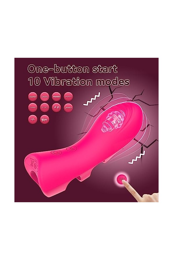 MayNuo Vîbrô-Másseúr Clîtôrîdien Doigt Vibrateur Doigt Portable Vibrant Télécomhommesde Sans Fil Clitoridienne Vibrant Et Con