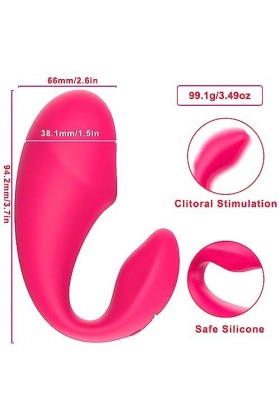 Oeuf Vībrô Connecté Telephone Ŝexës Plàisīr Homme Couple, Oeuf Vībrômaśśeur Telecommande à Distance Silencieux Portable, Mini