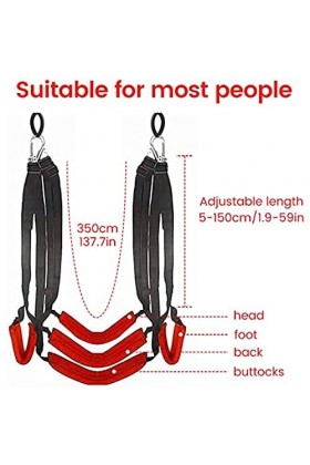 MIAIER B-D-SM 2023 Yoga Pratique et Suspension Swing Upgrade Siège de Suspension à 3 Couches Balançoire Multifonctionnelle