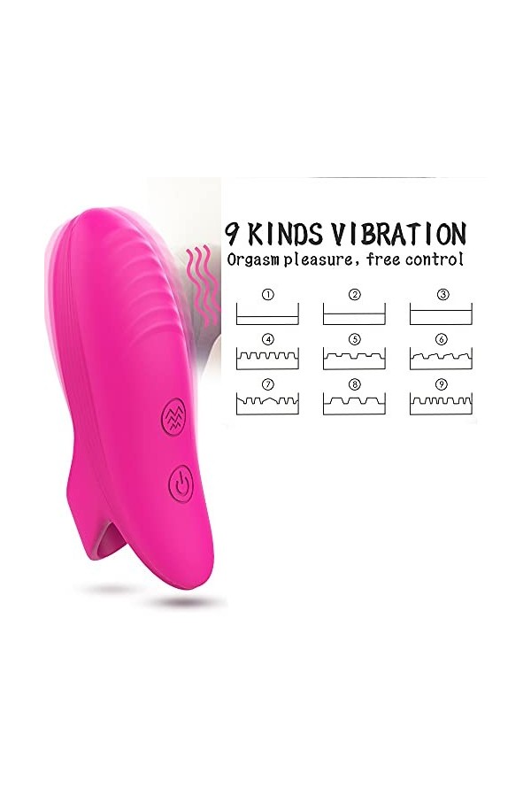 Petit Dõ?ℊt ?????-????ℯ?? Doigt Vibrateur en Silicone Doigt Ｖîbrant Sêxuêl Femme Ｖîbrö-Ｍássëúr Clítörìdíën Pöînt G Puissant P
