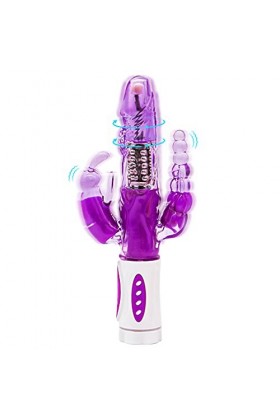 Vibròmasseur Vibrant Femmes Mini, Clitoridien Puissant Silencieux, Doigt Vibrateur Sexuel pour Femme Point GDiscret, USB Rech