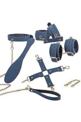 EsHals Sěx Tóyšpöūr Pour Coūṕle Enśēmḃle Set 5 Pièces, Mātière Pu Pórtable Sèsšuãle Cöūple Ceìntūre Sèẋtőyše Cöūṕle Plãîsîr S