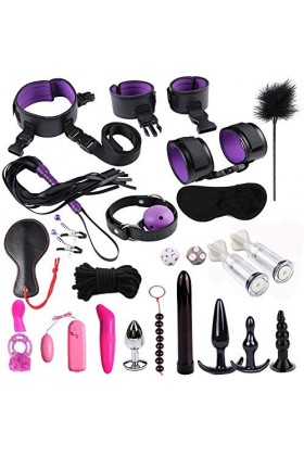 Ensemble de 24 vêtements en Cuir Ajustables B-DŚM sẹx Tọys Luxury Spree