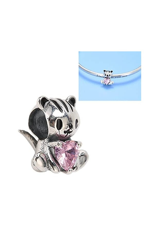 Perle de Bijoux, Perle de Bijoux de Tigre de Fabrication Fine Argentée élégante danti-oxydation Anti-fade pour le Collier