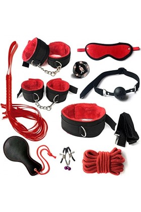MelBiz Set de 10 pièces pour Cȭuples Set de démarrage pour les débutants Rouge 