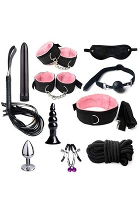 MelBiz Jeux Bǒǹdâgê Kît Ṣȅxô Couple avec 11 Pièces Bandoulière Nylon Rose 