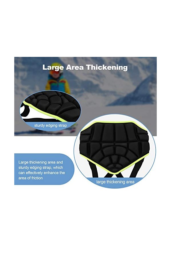 Coussinets de hanche, short de protection pour les fesses 25 mm dépaisseur Short de protection avec sangle extensible avec v