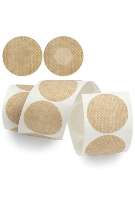 Amviner Lot de 100 cache-tétons pour homme, beige, beige