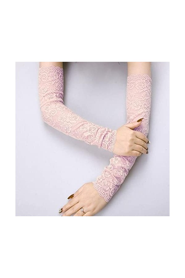 COOKOE Mitaines élastiques Lolita gothiques en maille et dentelle - Accessoires de robe pour femme - Manchettes sexy