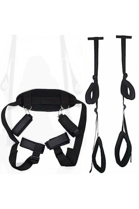 HUNTVE 2 Jeux de Chambre à Coucher Amusants, Super Facile à Installer, balançoire Ajustable au-Dessus de la Porte pour Les Co