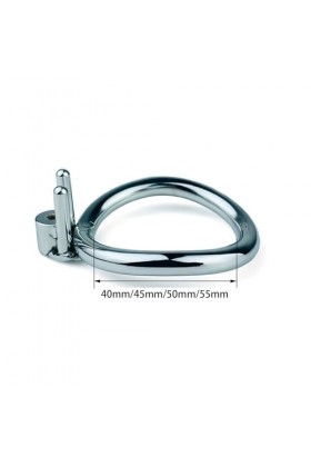 Mini outil de massage professionnel en acier inoxydable avec tuyau en silicone,Argent,55mm