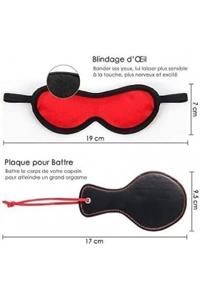 MOLUCI Jouet 23 pièces Bǒǹdâgê Kît Ṣȅxô Ensemble de literie Polyvalent pour Couples