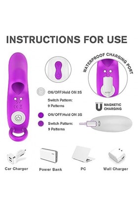 CWT Vîbro Doigt Vîbrant Sêxúèl Femme Clîtôrîdièn pour Homme Puissant,Mini Doîgts Vîbromasseurs Feminin clîtorîdîenne Doîgt Pe