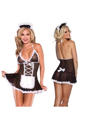 SooYoove. Lingerie Sexy. Tenue Femme De Ménage. V1. Noir. S à 3XL M 