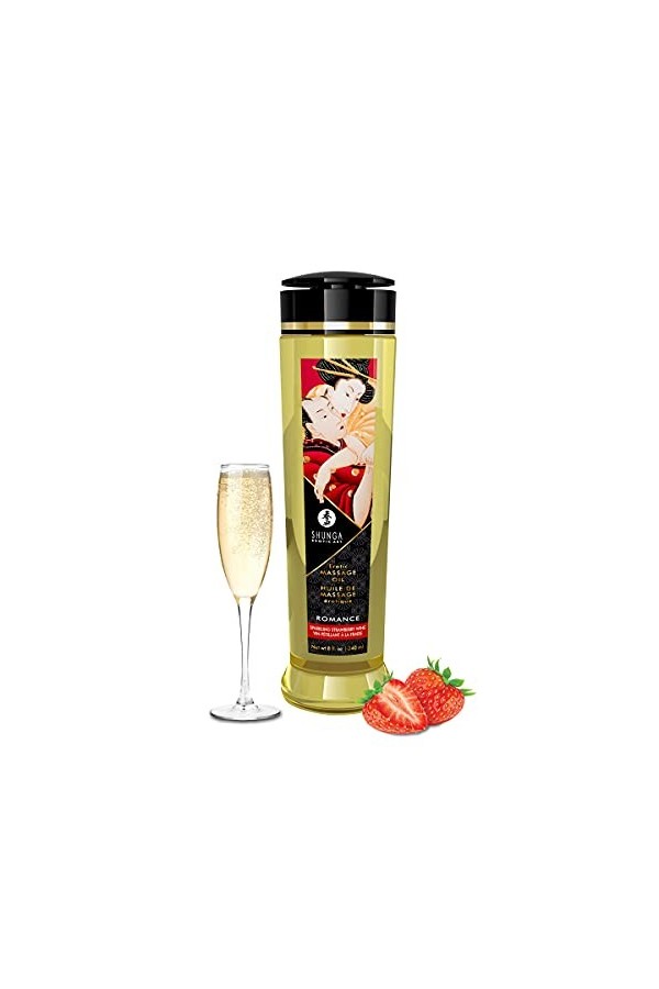 Shunga Huile, Romance Fraise, 1 Unité