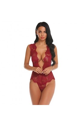 Body Dentelle Sexy Babydoll Rouge M