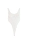 ZUYPSK Body pour femme - Transparent - Stringbody en tulle - Sans manches - Maillot de corps - Une pièce - Monokini - Lingeri