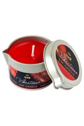 VIBRATISSIMO S/M Bougie Burning Red 50 ml I Bougie basse température rouge I Cire de bougie de qualité supérieure I Bougie go