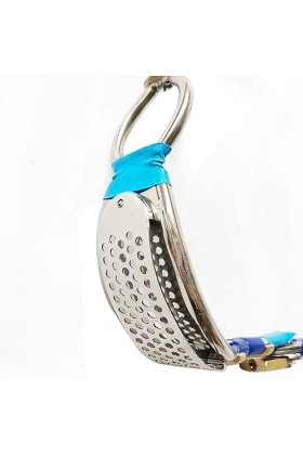 Masseur en métal avec ceinture en silicone bleu, taille réglable,Bleu,120/130cm