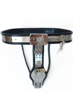 Masseur de taille en acier inoxydable avec serrure et taille réglable,Noir,80/90cm