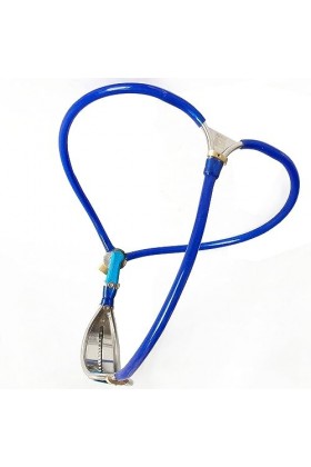 Masseur en métal avec ceinture en silicone bleu, taille réglable,Bleu,130/140cm