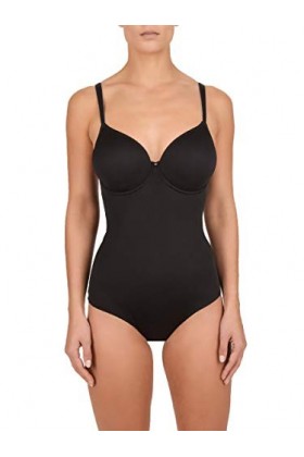 Conturelle by Felina 821810-004 Womens Pure Feeling Black Bodysuit One Piece Body 105D