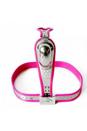 Grand équipement de massage en acier inoxydable en silicone souple rose, taille réglable,Rose,130/140cm