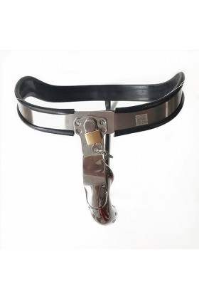 Masseur de relaxation professionnel en acier inoxydable avec serrure, ceinture en silicone,Noir,110/120cm