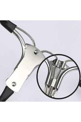 Cugzue Portable en Acier Inoxydable Usage Multiple portatif,90-110cm