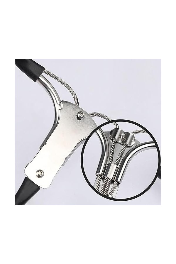 Cugzue Portable en Acier Inoxydable Usage Multiple portatif,90-110cm