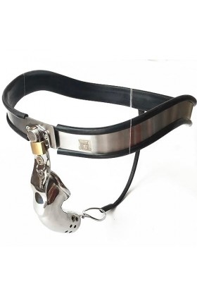 Masseur de relaxation professionnel en acier inoxydable avec serrure, ceinture en silicone,Noir,120/130cm