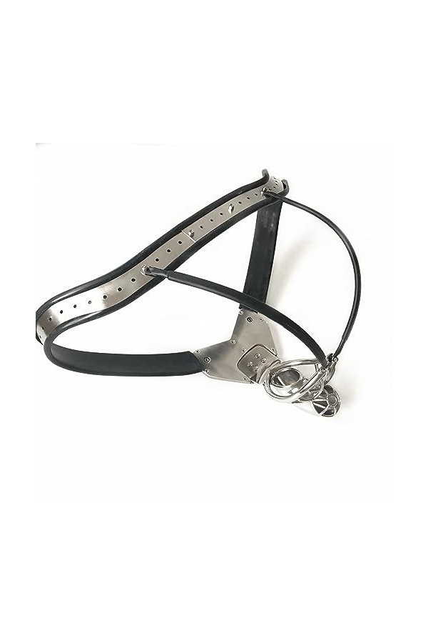 Masseur de relaxation en métal imperméable à leau lisse avec ceinture en silicone de taille réglable,Noir,80/90cm