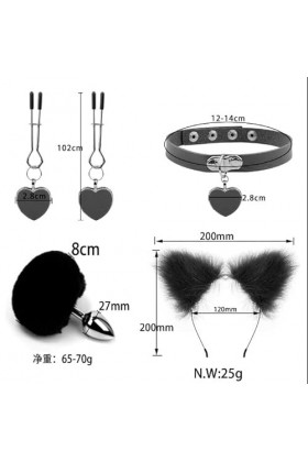Amdieu Kit de Queue en Peluche, Confortable, résistant à lusure, diverses correspondances.
