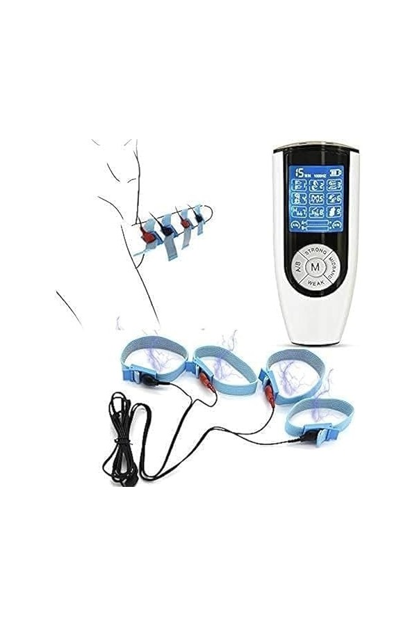 Extension de Péňis Masculin Agrandissement de Choc Électrique Ensemble de Séxé de Stimulation Électrique