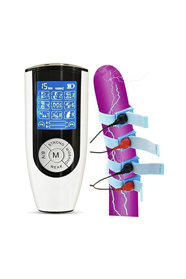 UNbit Extension De Pénis Masculin Agrandissement De Choc Électrique Ensemble De Sexe De Stimulation Électrique