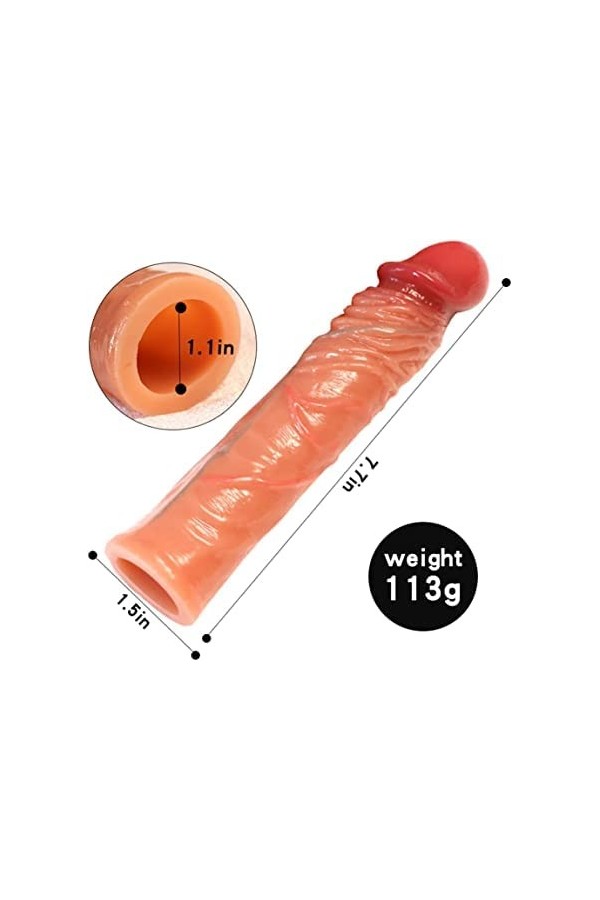 Double C*ôckrîng Anneau de verrouillage pour hommes en silicone extensible de qualité supérieure TK9