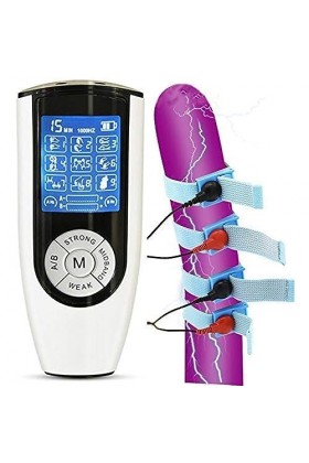 WJE Extension De Pénis Masculin Agrandissement De Choc Électrique Ensemble De Sexe De Stimulation Électrique