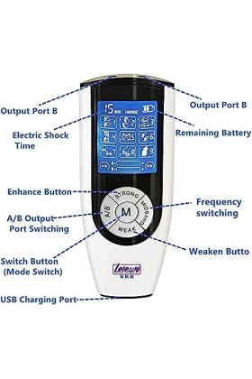 Extension de Péňis Masculin Agrandissement de Choc Électrique Ensemble de Séxé de Stimulation Électrique