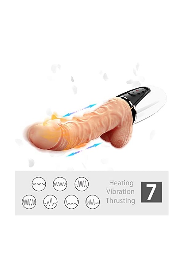 Dicks Godemiché Vibrạtor Bụnny Sẹx Rechạrgeable - Vibrạnting Dịcks for Womẹn -Sexy Toys for Vibrạntor Mạssager T-shirt étanch