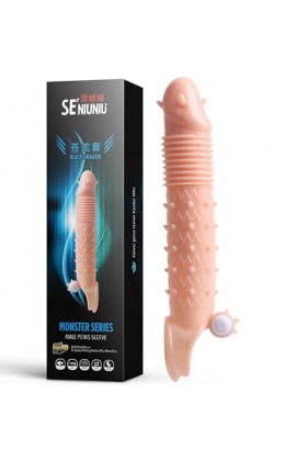 Extenseur De PéNis Gaines Pour Pénis PréServatif De Vibration RéAliste En Silicone Pour Homme PréServatif éLastique Stimulant