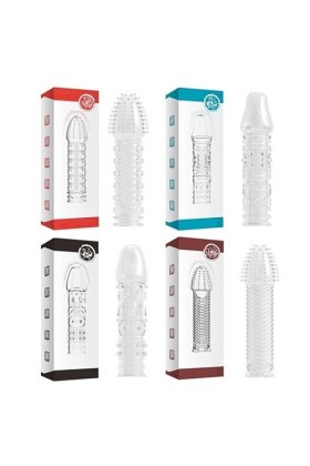 Realiste Pé??? Manchon de verrouillage pour homme Penis Crystal Manchon de pénis pour hommes Thread Extension Cock Sleeves Pr