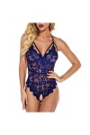 Ansenesna Lingerie Erothique Sexy Ouverte Coquine Nuisette Femme Hot Transparent Dentelle Body Combinaison,Bretelles Dos Nu é