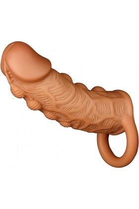 BioPljP-Êňis Extenseur Pour Préservatif de Flirt Réaliste En Silicpour S Augmenter Le Délai Et Multifonction Couplejj135 D200