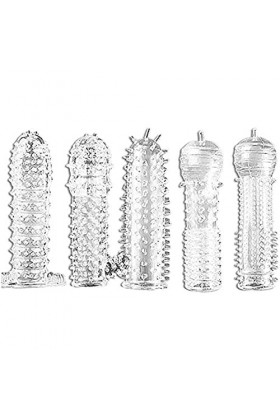 HytTer Gaines Pour Pénis Pénis Manches Extender Cristal Silicextension de Séxe Allongé Cock Agrandisseur Préservatif Gaine Re