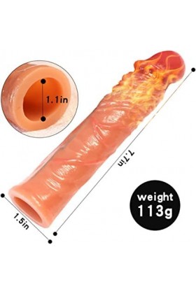 EmyjaY Gaine Réaliste Manchon de Verrouillage Pour Homme Penis Crystal Manchon de Pour Hommes Thread Extension Cock Sleeves P