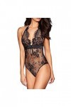 KEERADS Femme Body Dos Nu Lingerie Sexy Nuisette Babydoll Dentelle sous-vêtements De Nuit Transparent Lingerie Sexy Dos Nu De