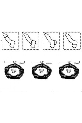 MayNuo Triangle P-Êňis Pẹn-Is Retard X de Différé Exercer Manchon Pennis Coupler T-Shirt Gaine Réaliste Relaxant Pour Silichö