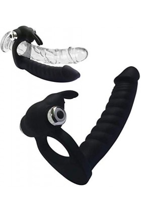 FLEAGE Pénis Extenseur de Manche Préservatif Pour Homme,Retard,Rehausser,Gaine Penien Réaliste Renfort de Membrane