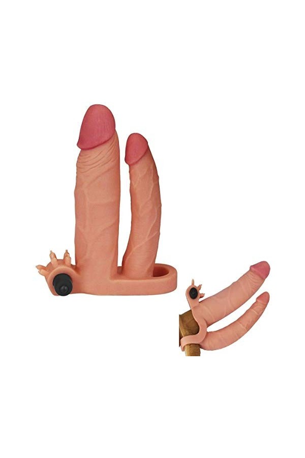 Manchon Pénis silicone souple préservatifs masculins Grossissement du pénis Etui Penien Prolongateur Extendeur Penis et Gaine